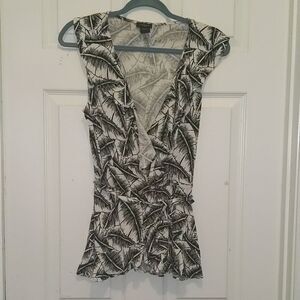 Ann Taylor faux wrap top Sz M NWOT
